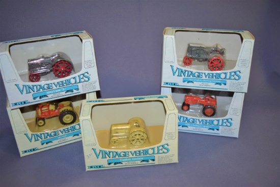 Group of 5 Ertl 1980's 1/43 scale Vintage Vehcles