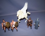 Vintage 1980's Clash of the Titans Action Figures & Pegasus