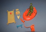 Vintage Zee Toys Zylmex Corporal Chrome & Accessories