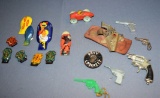 Lot of vintage mini toy guns & clicker toys