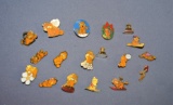 Vintage lot of Garfield Lapel, hat or backpack pins