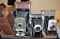 Lot of old folding cameras