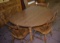 Drop-leaf kitchen table w/ 2 chairs & leaves