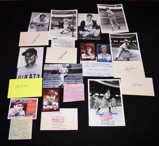 Autographed baseball items