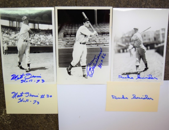 Autographed baseball items