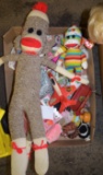 Miscellaneous Lot with Sock Monkey