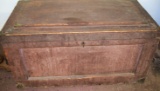 Old Wooden Chest with Key