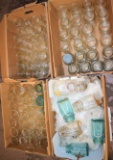 4 large boxes of assorted canning jars