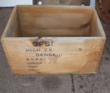 Old explosives box