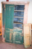 Old Painted Corner Cupboard