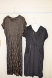 2 Vintage Black Dresses