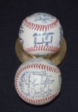 Cleveland Indians autographed team balls