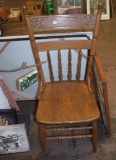 Antique pressed back chair