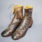 Victorian women's high top button shoes