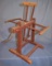 Yarn winder in old red paint