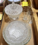 Crystal candy dish & misc.