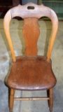 Old plank bottom chair