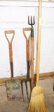 Broom, Fork, Shovel