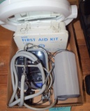 Miscellaneous box lot with blood pressure machine