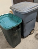 (2) trash cans
