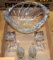 Crystal w/ Vileroy & Boch candlesticks & Lenox bowl