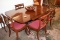 Duncan Phyfe table w/ 3 leaves & 8 chairs