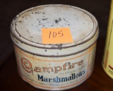 Old Campfire marshmallow tin