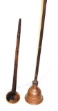 Copper masher & wooden ladle