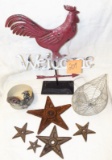 Rooster & star decorative items