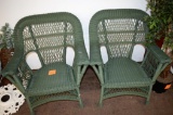 Pair of garden chairs