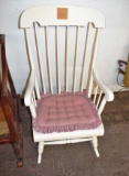 White painted rocker