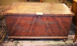 Old grain painted blanket chest