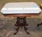 Rectangle Victorian Marble Top Lamp Table