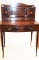 19th Century Inlaid Mahogany Ladies Writing Table w/ Reeded & Tapered Legs