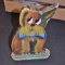 Folk Art Hand Painted Dog Doorstop