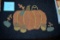 Miniature Pumpkin Hooked Rug (12