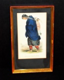 Chippeway Squaw & Child Framed Lithograph