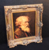 19th Century European Oil on Board Portrait (signed)