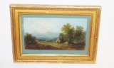 Miniature painting under glass (School of Benjamin Champney (1817-1907)