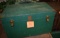 Green wooden chest