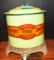 VINTAGE ADVANCE MFG. CO. GREEN ENAMEL CONEY ISLAND COOKER