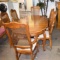 DINING ROOM TABLE & 6 CHAIRS