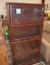 BOOKCASE WITH GLASS FRONT DOORS