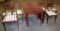 VINTAGE WILLETT CHERRY DROP-LEAF TABLE & CHAIRS