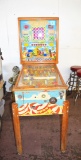 VINTAGE 1953 BALLY BEACH CLUB BINGO FLIPPERLESS PINBALL MACHINE