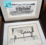 PAIR OF LINDA MCFARLIN PRINTS