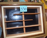 SHADOW BOX FRAME WITH SHELVES
