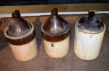 3 Stoneware Jugs