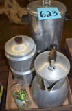 VINTAGE COFFEE POTS & PERCULATOR