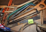 OLD SAWS, MACHETES, SICKLES & MISC.